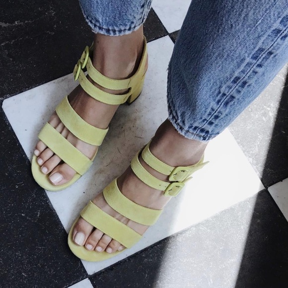 Marais Shoes - Brand new! Marais USA Jardin heel suede sandal in limon green, 6
